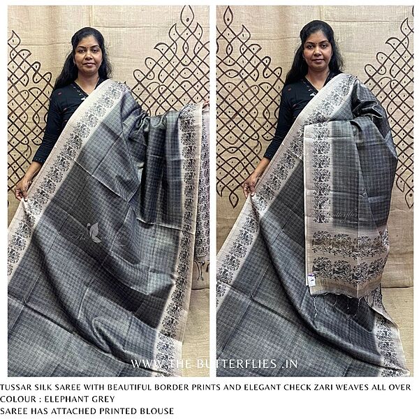 TUSSER SILK SAREE SFHSTSK24623