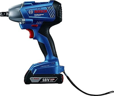 Bosch GDS 250 LI Cordless Impact Wrench, 250 Nm, (M10 – M18), 1/2'' Tool Holder, 1.2 kg + 2 x battery GBA 18V 4.0Ah & Quick charger GAL 18V-40, 1 Year Warranty