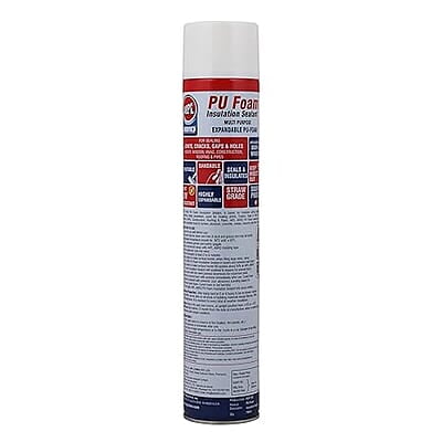 ABRO PUF-750 Multipurpose Expandable PU Foam Insulation Sealant Spray for Window, Tile, Door & AC Gaps (750ml)