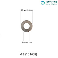 M8 - SS Flat Washer (10 Nos)