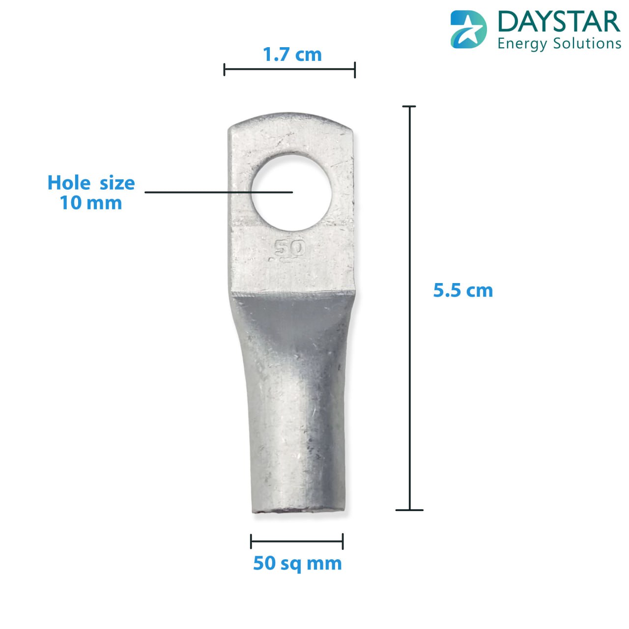 50 sq.mm 1 AWG Aluminium Cable Lugs - 1 Nos