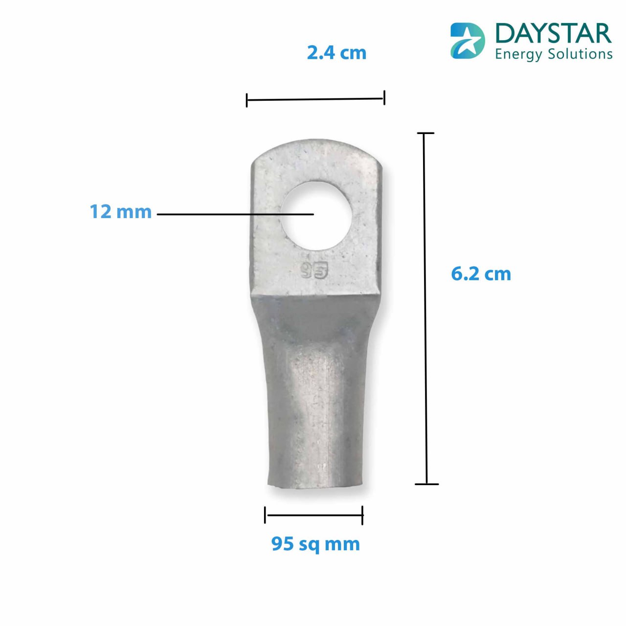 95 sq.mm 3/0 AWG Aluminium Cable Lugs - 1 Nos