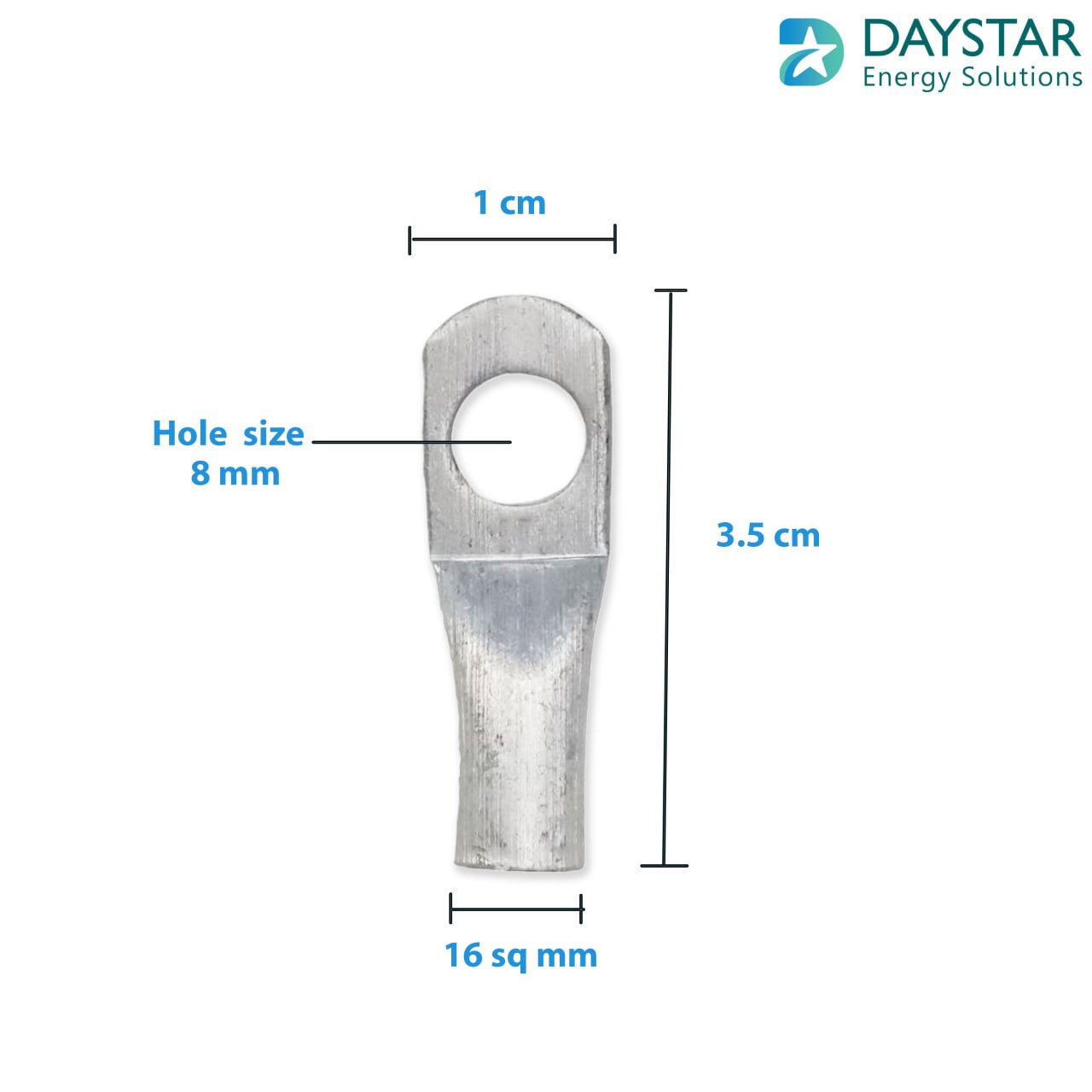 16sq.mm 6 AWG Aluminium Cable Lugs - 1 Nos