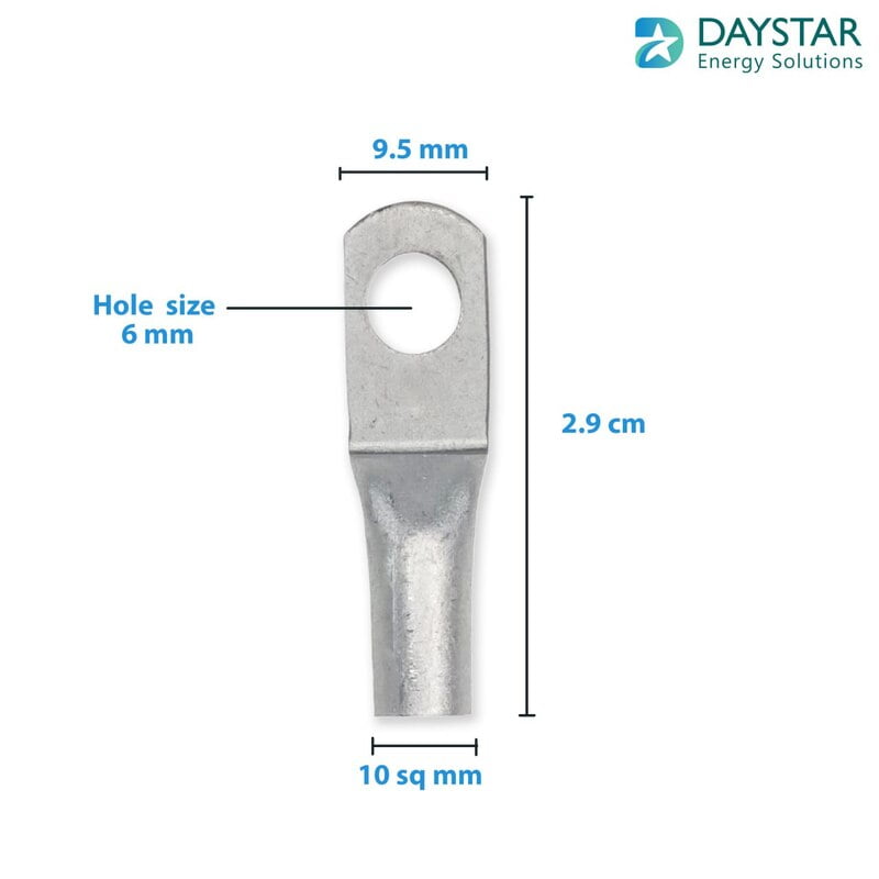 10 sq.mm 8 AWG Aluminium Cable Lugs - 1 Nos