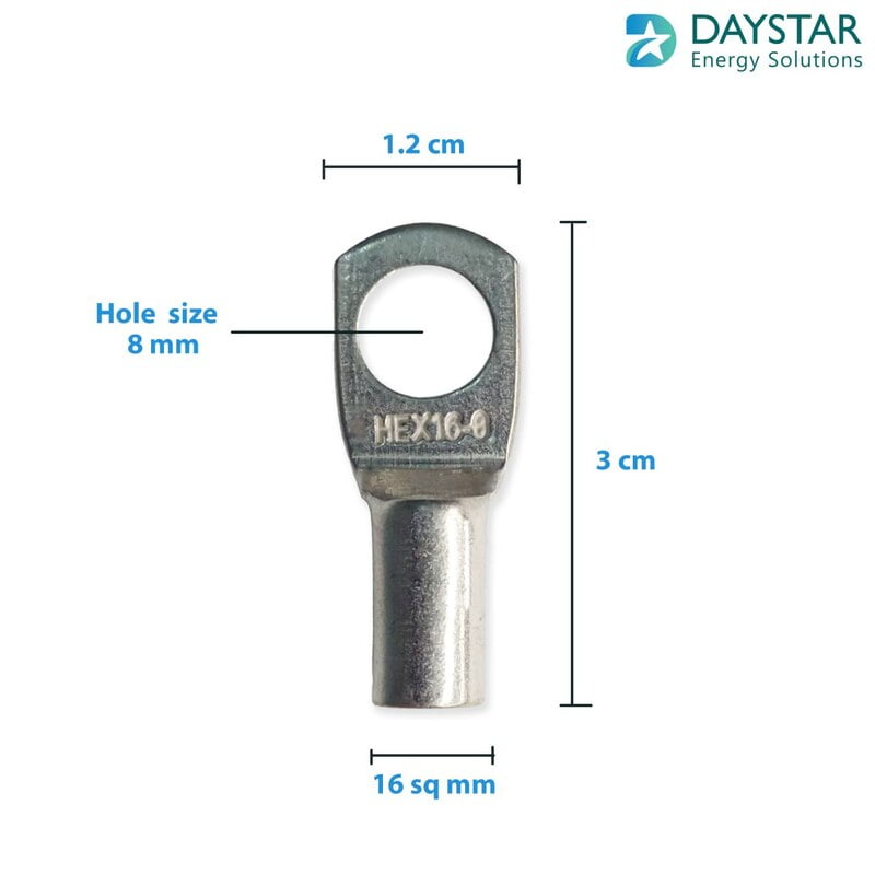 16 sq.mm Copper Cable Lugs - 1 Nos