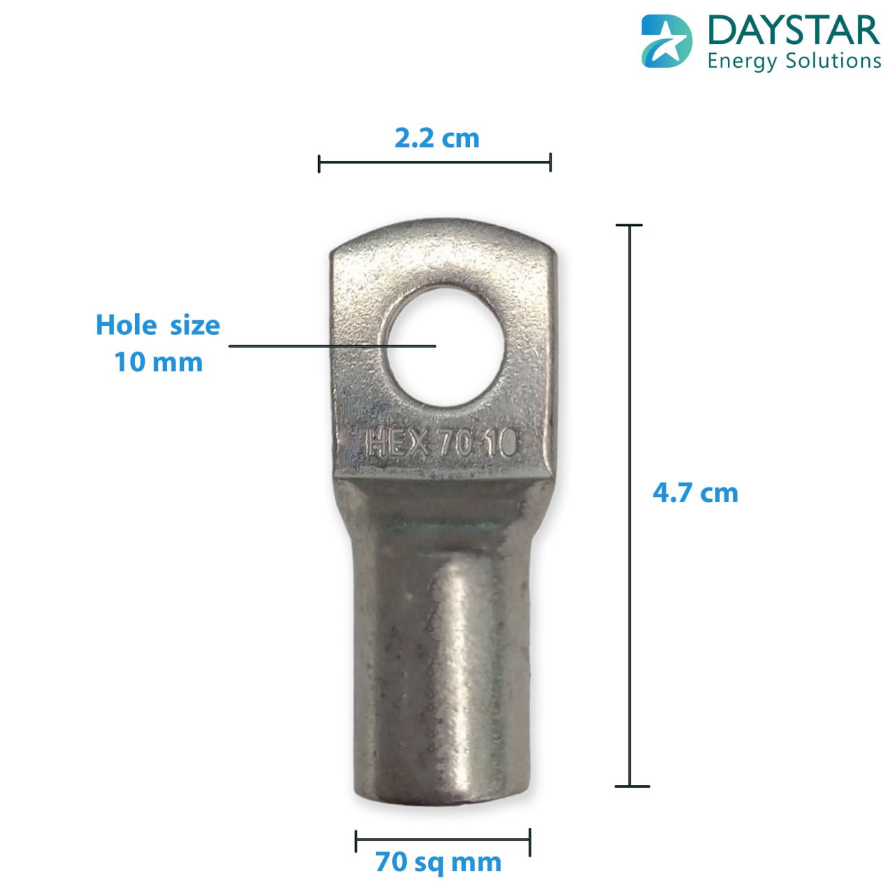 70 sq.mm Copper Cable Lugs - 1 Nos