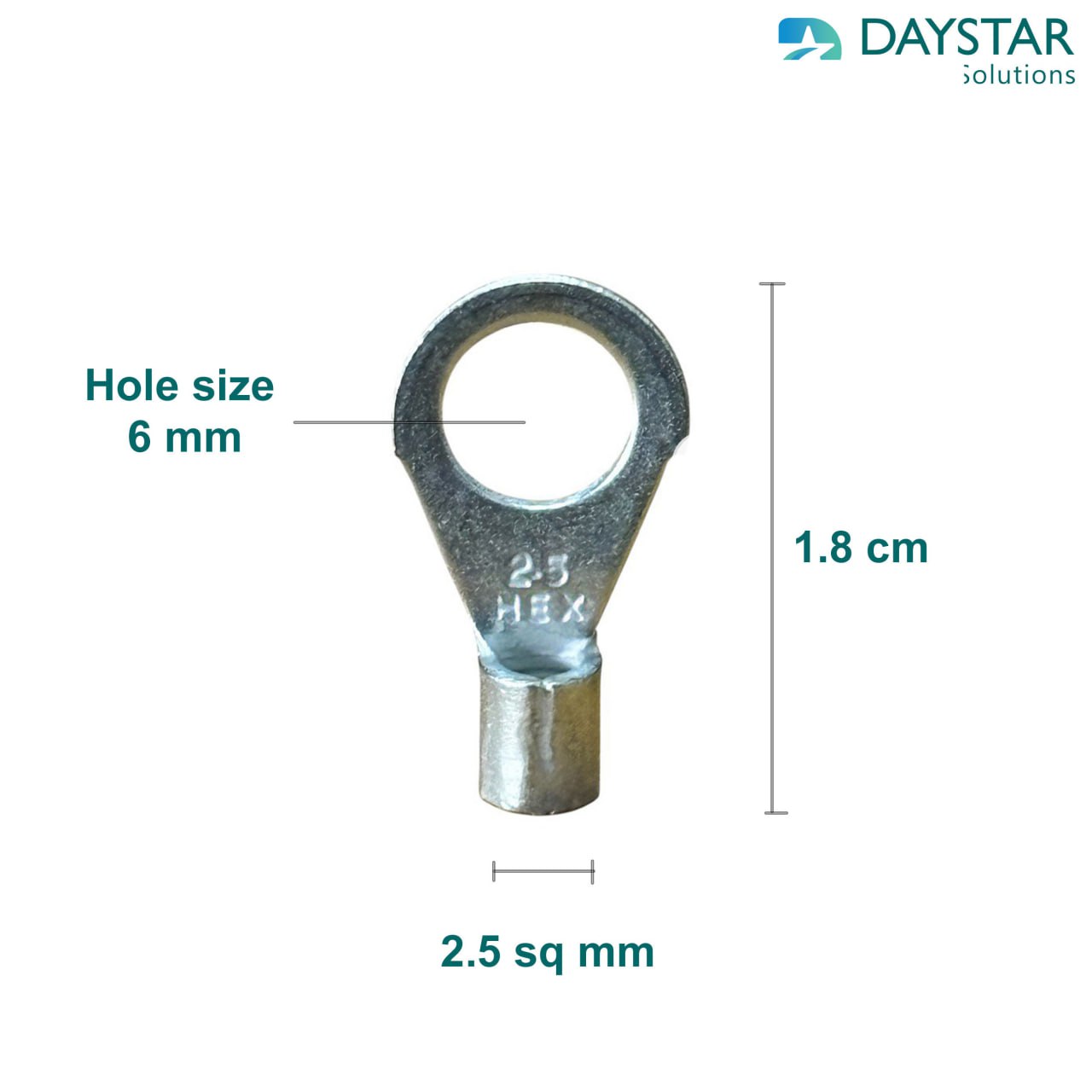 2.5 sq.mm Ring Copper lug - 1 Nos