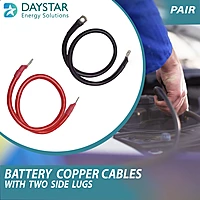 6 sq.mm Red and Black UV Battery DC Cables
