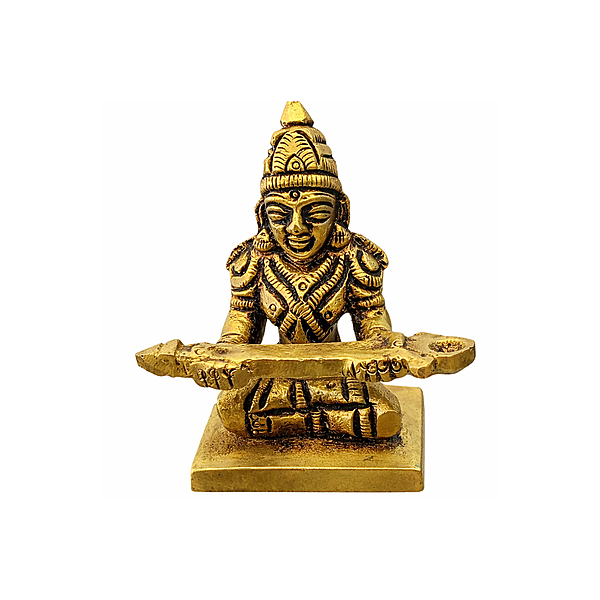 Brass Annapoorani Idol | Goddess Annapurna Statue for Home Pooja Room & Temple Décor