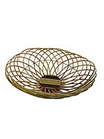 Handmade Round shaped Fruit basket made of bamboo || for home decor and keeping fruits