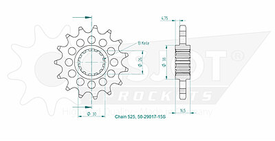 Esjot Sprocket Front (50-29017-15S)