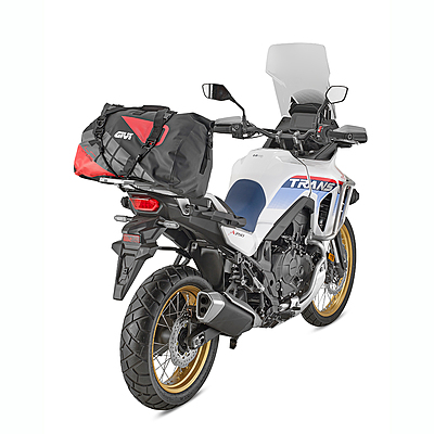 Givi Waterproof Cargo Seat Bag, 40 LTR, Grey & Red Design (EA115GR) Givi Waterproof Cargo Seat Bag, 40 LTR, Grey & Red Design (EA115GR)