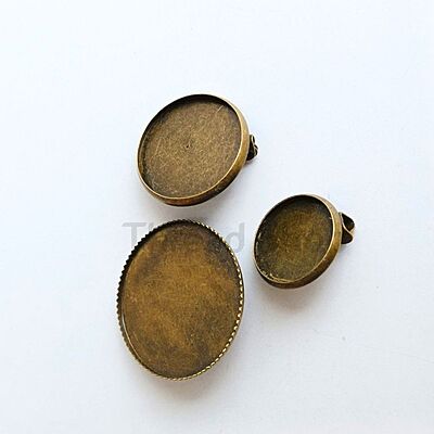 Circle Brooch Bezel Antique Bronze Circle Brooch Bezel Antique Bronze