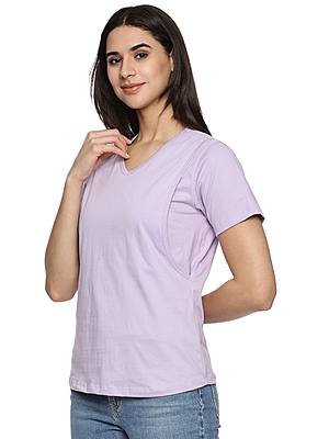 Maternity Feeding Tops Without Zip for Women, Feeding & Pregnancy Tshirt,Feeding T-Shirt for Easy Nursing & Breastfeeding, Maternity Top for Mothers, New MOM