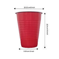 Multicolor Glasses Set of 70 - 450ml Reusable Drinking Glasses for Diwali Holi New Year Bachelor Parties Halloween & Christmas | Party Cups for Adults | Beer Pong-10 pcs Each Color