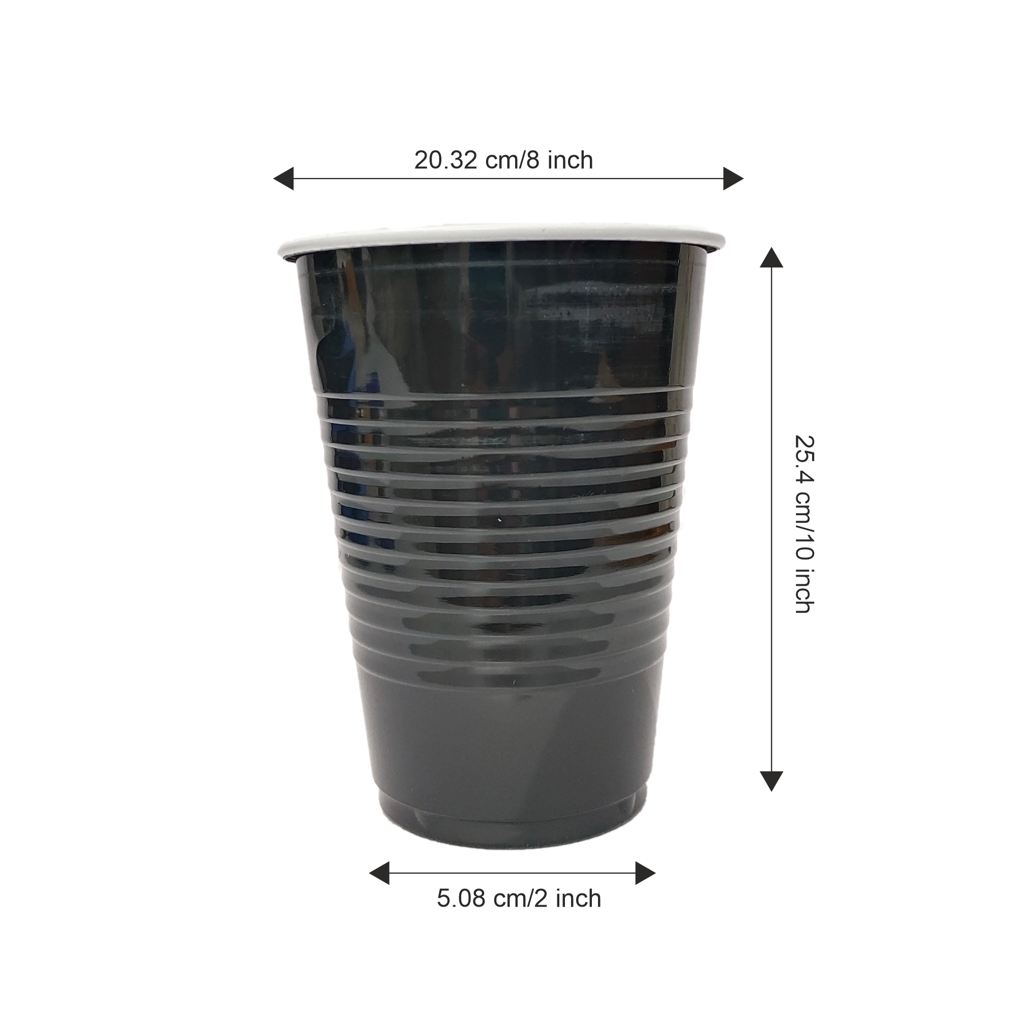 Red & Black Combo Set of 50 - 450ml Beer Pong Glasses | Reusable Drinking Glasses for Party Bachelor Wedding & Retirement Celebrations |25 pcs Each Color