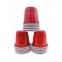 The Magic Balloons- Beer Pong Glasses Combo Pack - 30x 450ml Drinking Glasses and 10x 60ml Red Shot Glasses for Bachelor, Cocktails, Holi, Christmas, and Night Parties- Total -40 Pieces