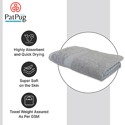 PatPug 500 GSM Premium Bath Towels
