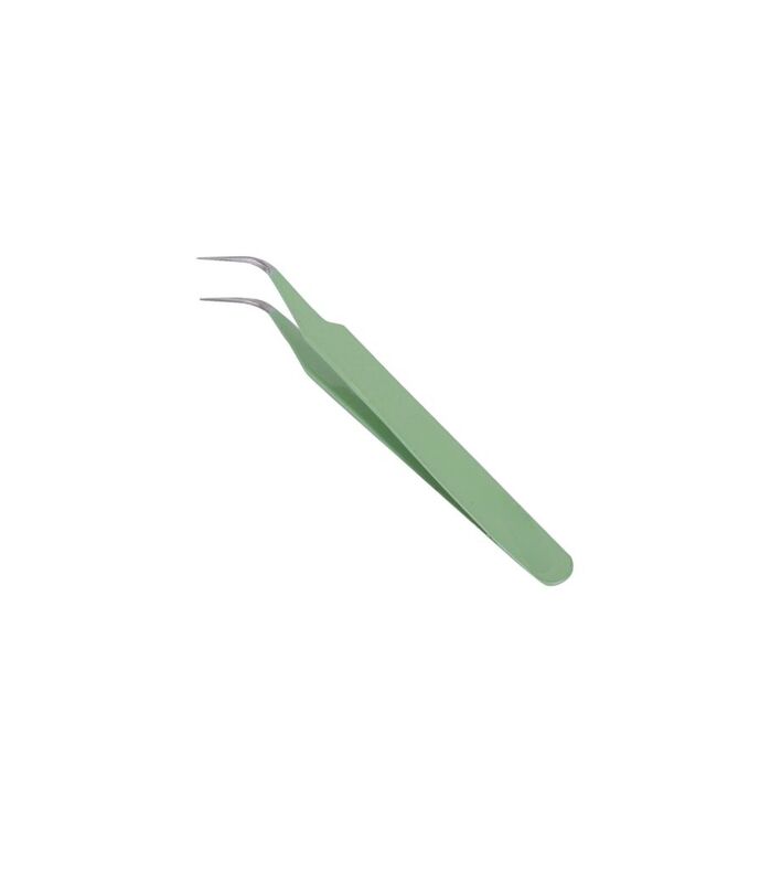 TW2 Tweezer Curved, No 7A, Green