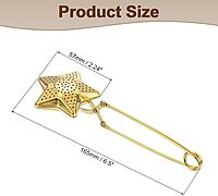 ST25 Star Shape Tea Infuser with Handle (Golden)