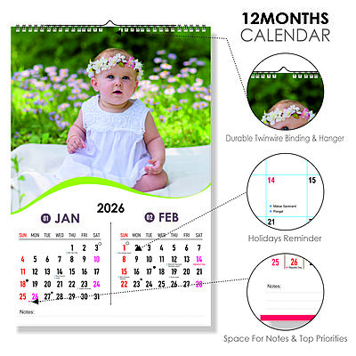 2026 Nature’s Little Wonder Wall Calendar