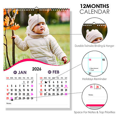 2026 Cozy Seasons Wall Calendar