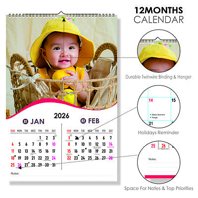 2026 Sunshine Smiles Wall Calendar