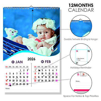 2026 Dreamy Hues Wall Calendar