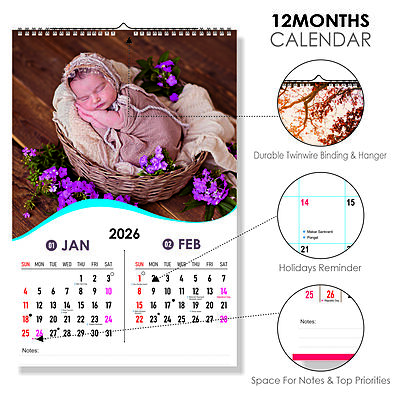 2026 Serene Moments Wall Calendar