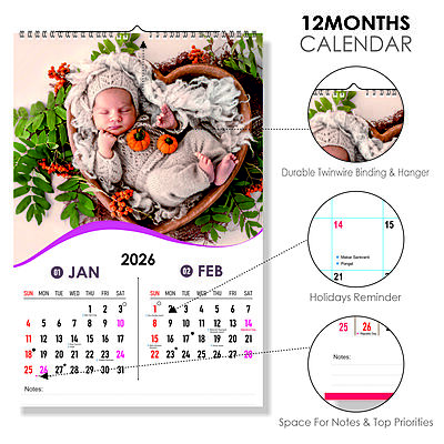 2026 Cozy Nest Wall Calendar