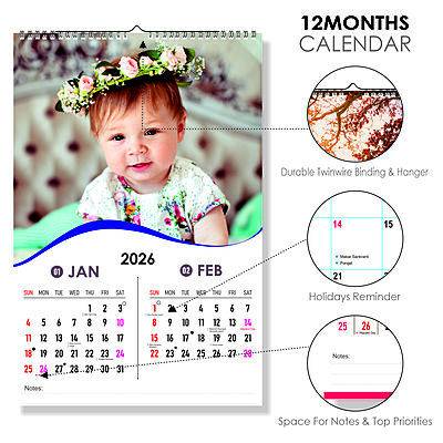 2026 Grace in Bloom Wall Calendar