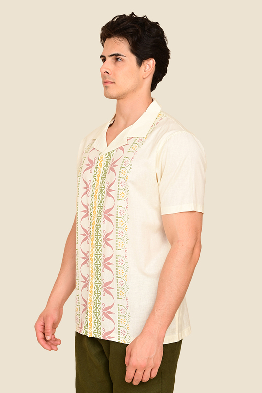 Men's Sunlit Scrolls Focus Printed Shirt