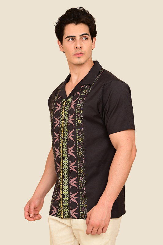 Men's Sunlit Scrolls Focus Printed Shirt