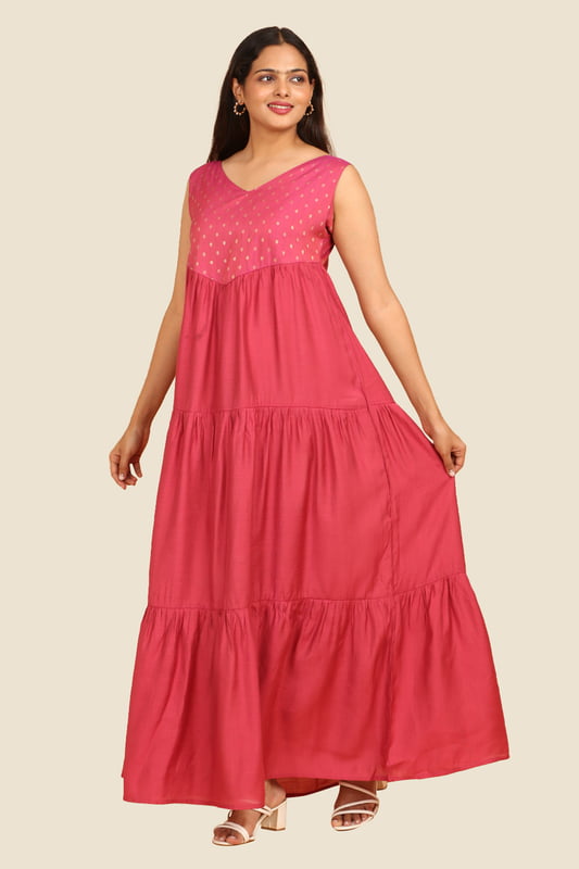 Women Tiered Ethnic Dress
