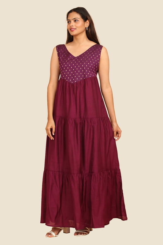 Women Tiered Ethnic Dress