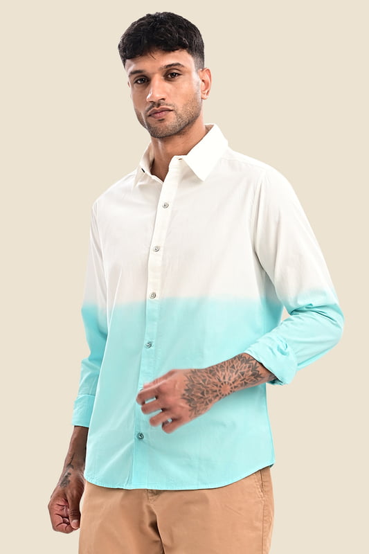 Men's Ombre Dip Dye Shirt