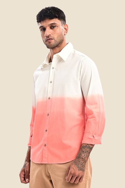 Men's Ombre Dip Dye Shirt