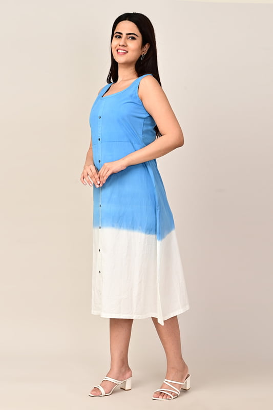 Women's Ombre Dip Dye Dress