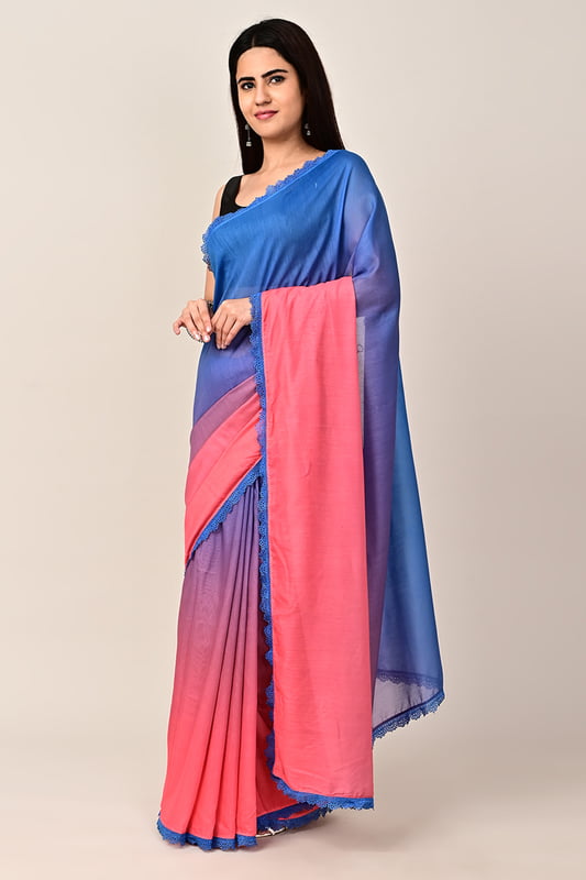 Coastal Ombre Saree-Seaflora