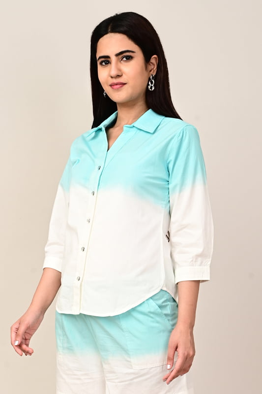 Women's Ombre Dip Dye Shirt