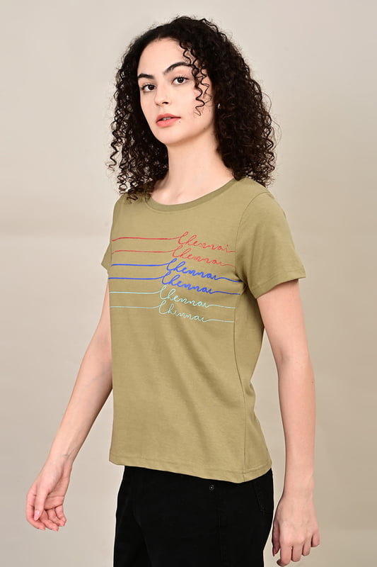 Women's Madrascape Wideneck T-Shirt