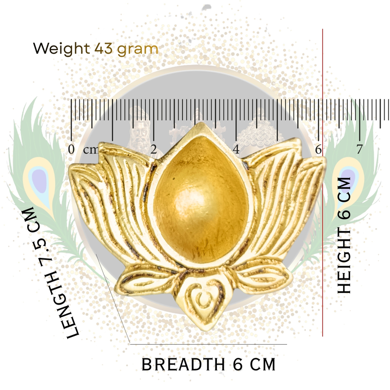 Pure Brass Kamal Diya Lamp | Handcrafted by Tamil Nadu Artisans | Traditional Pooja & Festival Lighting (2 Nos)