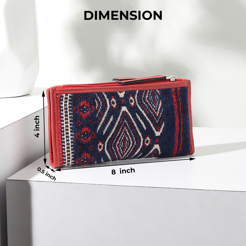 LONG ZIP WALLET ROJA
