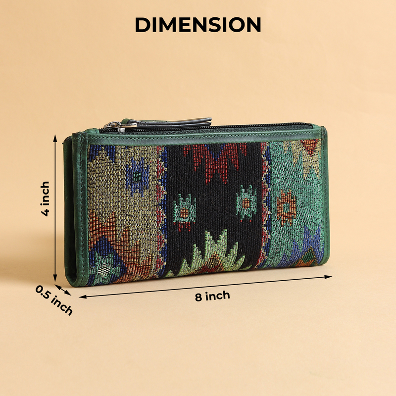 LONG ZIP WALLET VERDE