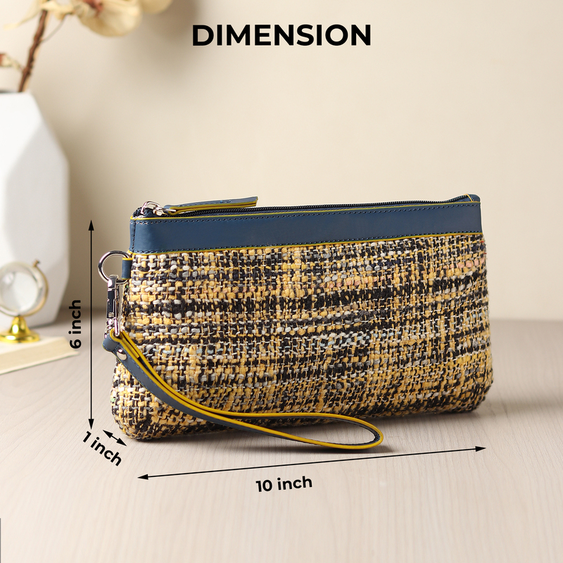 WRISTLET CLUTCH AZUL