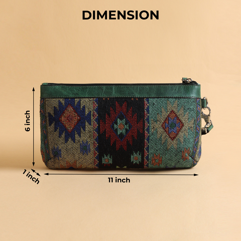 WRISTLET CLUTCH VERDE