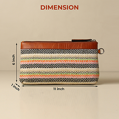 WRISTLET CLUTCH TOSTADO