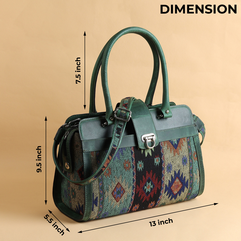 SATCHEL SILOUETTE VERDE