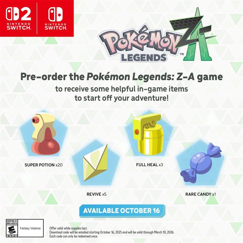 Pre Owned Nintendo Pokemon Legends: Z-A | Switch |