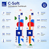 MyOra C-Soft Orthodontic Toothbrush for Braces – Pack of 12
